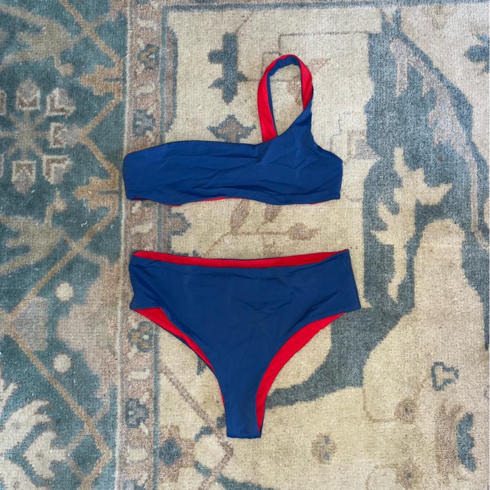 Solid & Striped Swim Team Isabeli Reversible Biki… - image 2